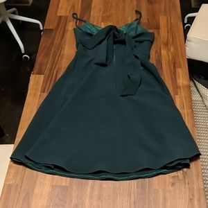 Spaghetti strap green dress